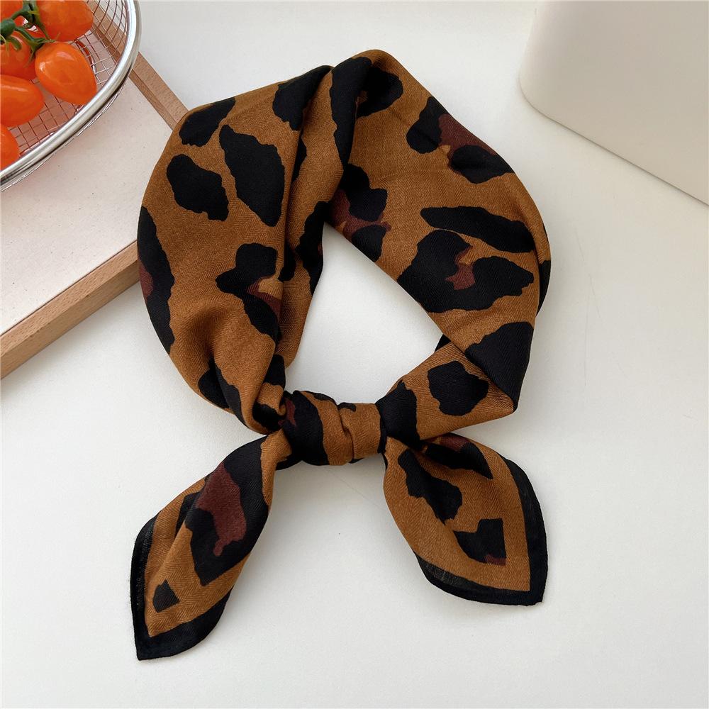 Paisley Flower Print Handkerchief Soft Cotton Linen Head Neck Scarves Hair Scarf Neckerchief Headscarves Square Scarf Headband