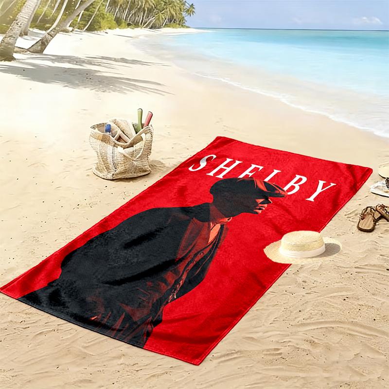 Peaky Blinders Print Beach Towel, Large Soft Quick Dry Towel for Beach Camping Swimming