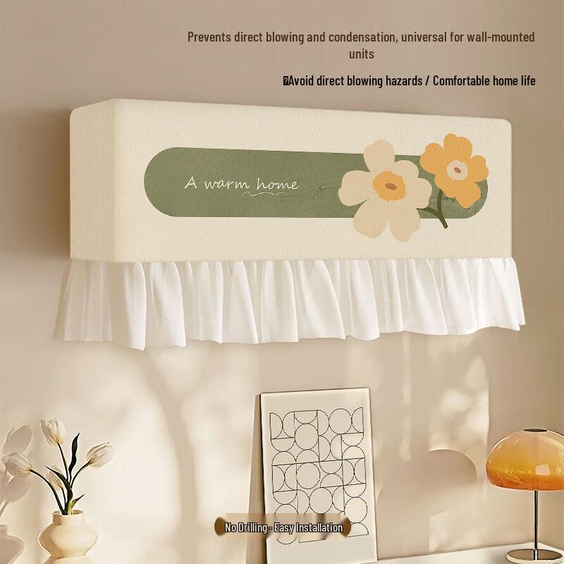 OIMG Wall-Mounted Air Conditioner Cover and Wind Deflector