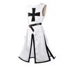 Medieval Vintage Cross-print Long Tunic Men's Costume Robe Belt Classic European-style Stage Festival And Halloween Costume