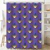 Purple Magic Owl Printed Shower Curtain Waterproof Bath Decorations For Home Living Room Bathroom