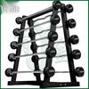 Fixed Rubber-Coated Barbell Set