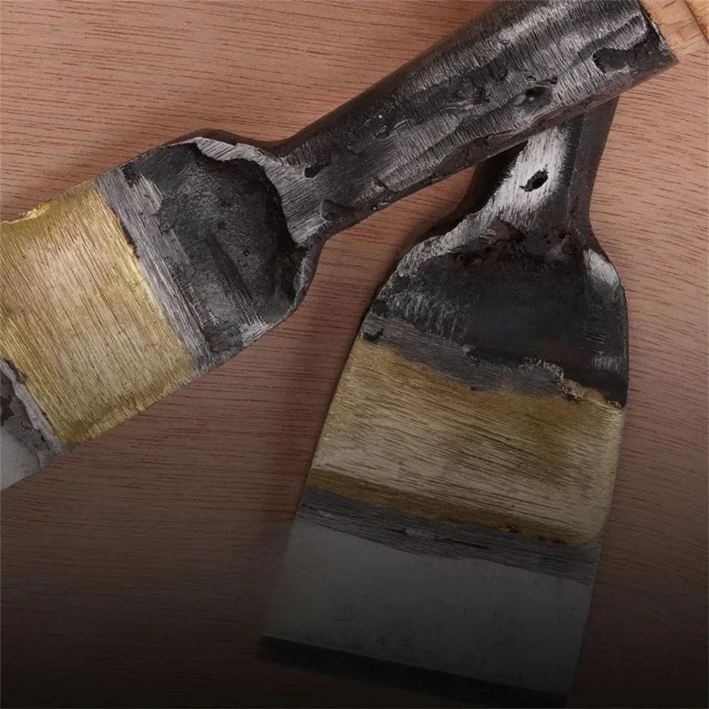 Conjunto Profissional de Cinzéis para Escultura em Madeira 38/51/63/78/86mm - Ferramentas Manuais para DIY e Marcenaria Detalhada (Alta Qualidade, Vários Tamanhos)