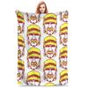 Hulk Hogan Wrestling Legend Plush Throw Blanket for Kids  Soft Flannel Bedding Custom Quality Gift