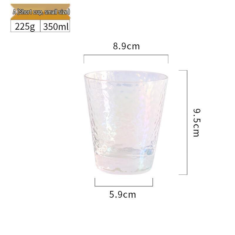 OLOEY Japanese Hammered Crystal Glass Cup