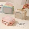 Portable Mesh Makeup Bag Gauze Toiletry Bag Portable Travel Storage Bag  Business