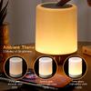 Portable Bluetooth Speaker Wireless Mini Player Touch Pat Light Colorful LED Night Light Bedside Table Lamp for Better Sleeps