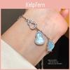 14k Gold Plated Zircon Flower Bracelet For Women With Elegant Design