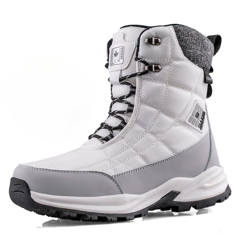 Northeast Men's Waterproof High-Top Winter Boots with Warm Cotton and Velvet, Non-Slip and Thickened for 2025