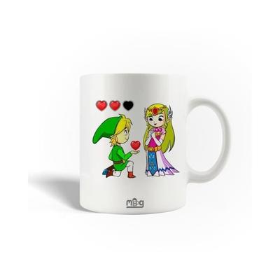 Ceramic Mug - Princess Zelda - 30cl - White - Dishwasher Safe - Round