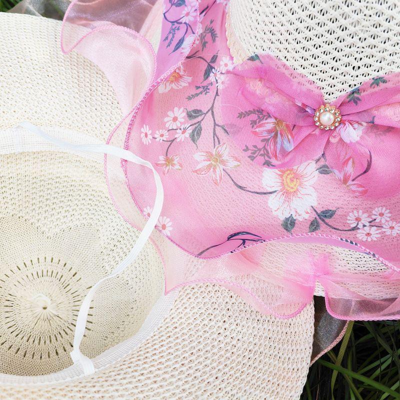 Hat Women's Summer Outdoor Scenic Spot Vacation Beach Sun Hat Large Eave Mesh Sunshade Hat Travel Sun Protection Beach Hat