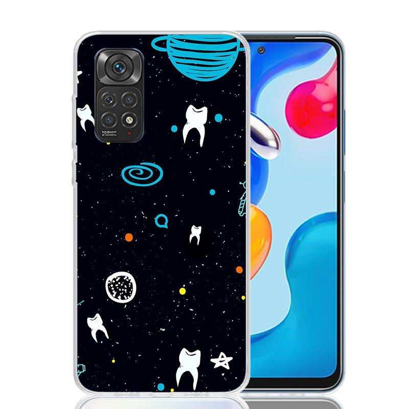 Wisdom Teeth Dentist Tooth Case Phone Cover for Xiaomi Redmi Note 14 13 12S 12 11S 11 11T 11E 10S 10 Pro Plus 5G Trend Fundas No