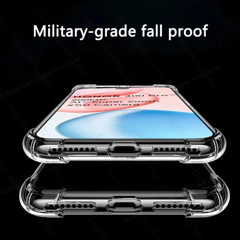 Clear Crystal Shockproof Silicone Soft Case For Honor400 Honor400Pro Honor 400 Pro 400Pro 5G Transparent Protection Funda Capas