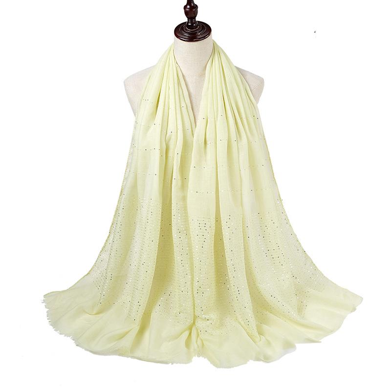 New Summer Luxury Elegant Women Silk Scarf Beach Wrap Shawl Sparkly Sequin Sunscreen Bandana Hijab Mujer Scarve Pareo Foulard