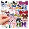 Colorful Bow Stickers Removable Aesthetic DIY Decals for Scrapbooking Phone Luggage Skateboard Glossy Waterproof Skin Safe Decor