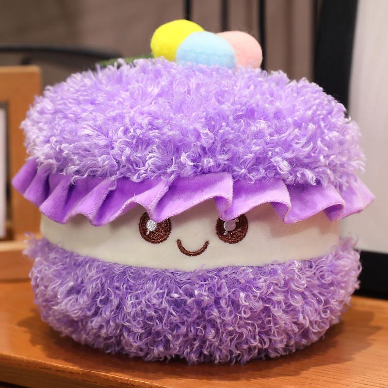 Adorável Pelúcia Macia de Pão de Chocolate Macaron Rolo Suíço Animal de Pelúcia Presente de Aniversário