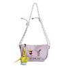 2025 New Cute Cartoon Dog Embroidery Dumpling Shoulder Bag - Lightweight, Colorful, Versatile