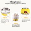 Mini Electric Egg Steamer – One-Touch Operation, Auto Power-Off, Compact for Small Kitchens & Travel