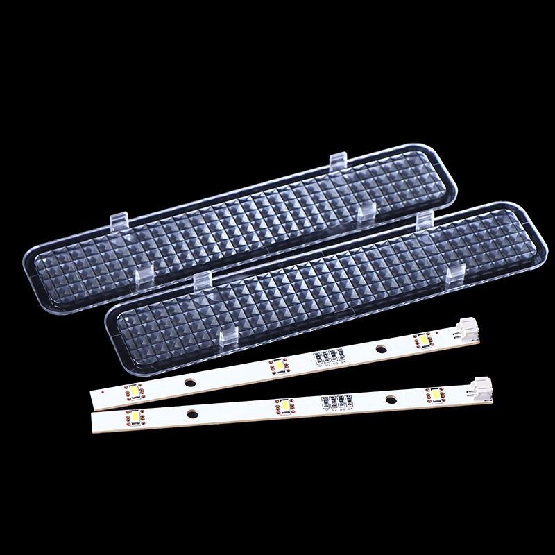 2 Paar Gefrierschrank Kühlschrank LED Streifenlichtleiste Allgemeines Weißes Licht Für E349766 MDDZ-162A 1629348 DC12V 2W HCDM415LC BCD-630WT