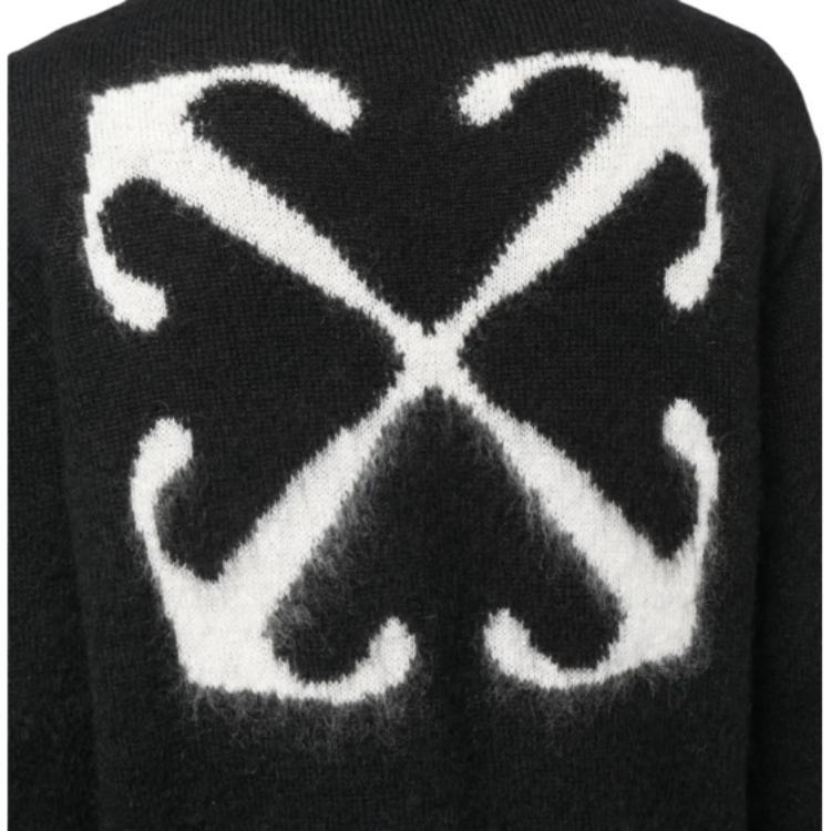 Off-White Arrow Intarsia Crew-neck Jumper OMHE170F23KNI0011061