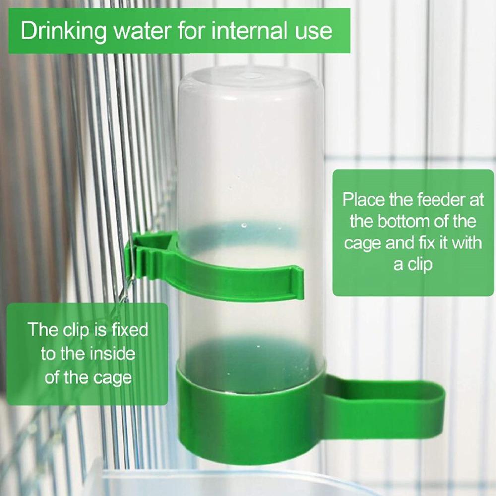 3pcs Bird Water Dispenser for Cage Water Bowl Automatic Feeder Watering Supplies for Pet Parrot, Parakeets and Other Birds