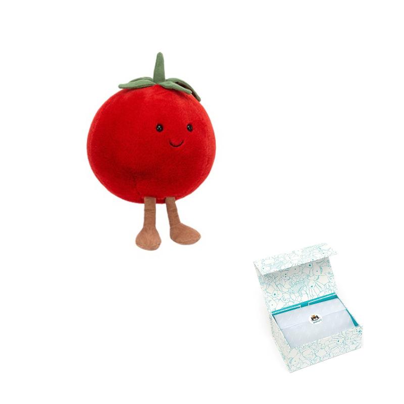 Jellycat Fun Food Series Tomato Soothing Red Doll Plush Doll 17cm High