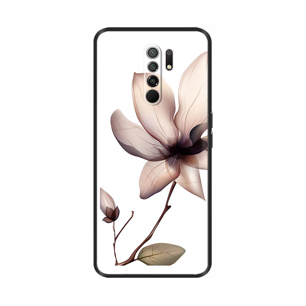 Silicon Case for Xiaomi Redmi 9 Redmi9 Case Back Cover Coque Funda Shell Soft Black TPU Cute Cartoon Phone Bag Bumper Protective
