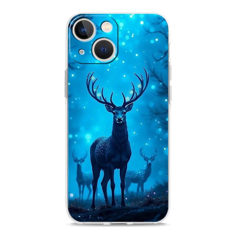 Phone Case For iPhone 17 Cases iPhone Air 16 15 12 13 14 Pro Max 7 8 Plus 16Pro iPhone11 Clear Soft Cover Deer Hunting