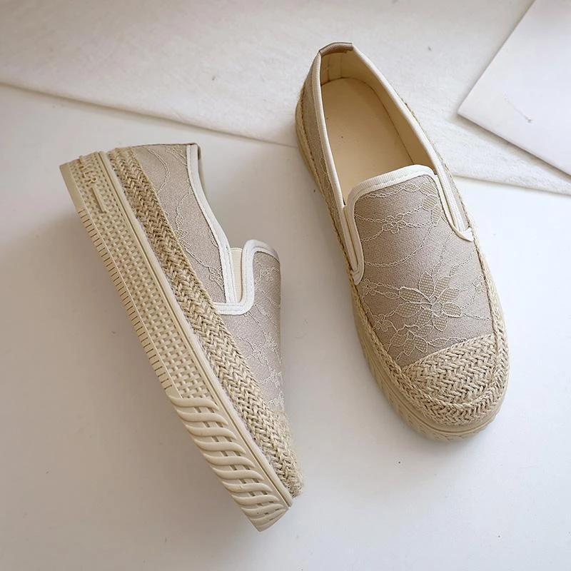 Mode Schwarz Slipper Flach Damen Schuhe Hohe Plateau Loafer Damenschuhe Espadrilles Lässig Ein Designer Urban Bietet Bequem 39