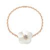 [Bnbgold] 14K/18K Blume Cubic Anemone Mother-of-Pearl Chain Ring Mnr41032