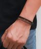 Blancier Ventus Bm258B1178 Brine Layered Cowhide Men'S Bracelet