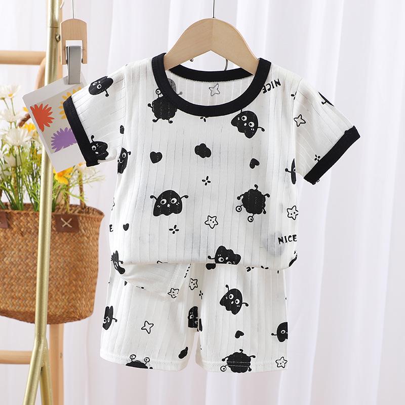 2026 Summer Children's Short Sleeved Shorts Cotton Set