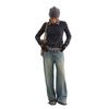 GREEN BELT Urban Traveler Retro Loose Fit Straight Leg Denim Jeans