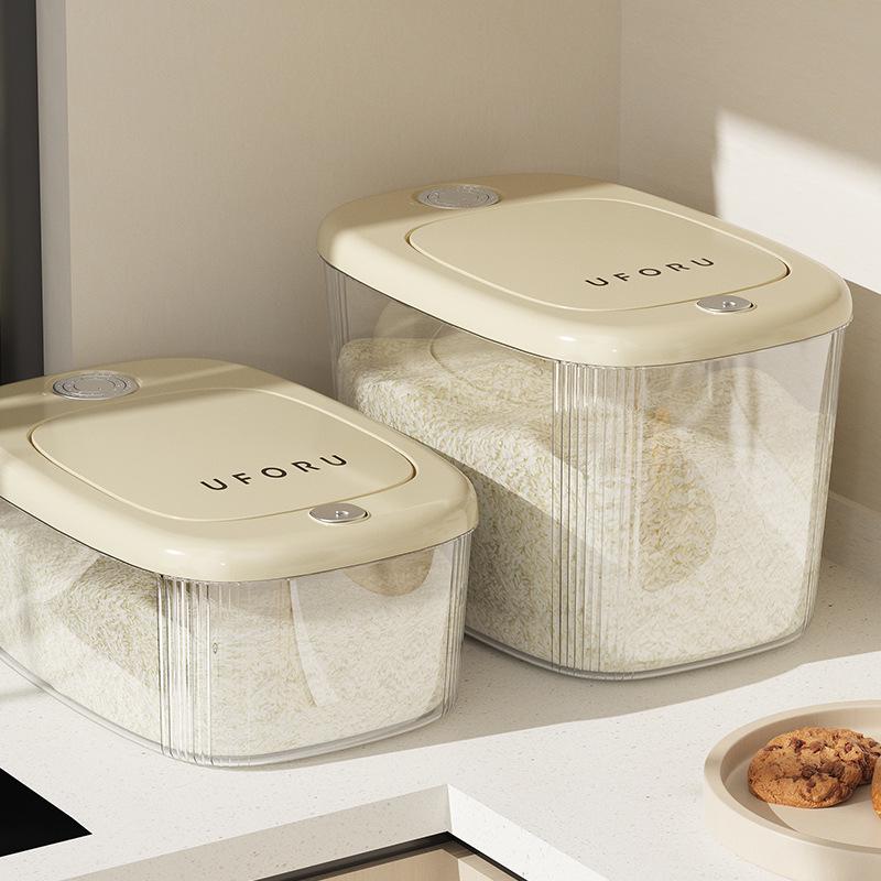 Uforu 20L Insect-Proof & Moisture-Proof Rice Storage Bucket with Press-Seal Lid
