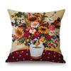 Modern Art Abstract Flower Oil Painting Flower Vase Still Life Floriculture Cinema Lobby Decoration Pillow Case Cushion Cover