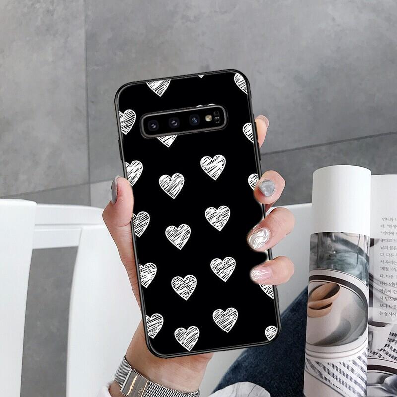 Cow zebra Leopard Polk Dot Black White Phone Case for Samsung Galaxy S22 S20 Ultra S20 S22 Plus S21 S10 S9 S8 Plus S10E S20 FE
