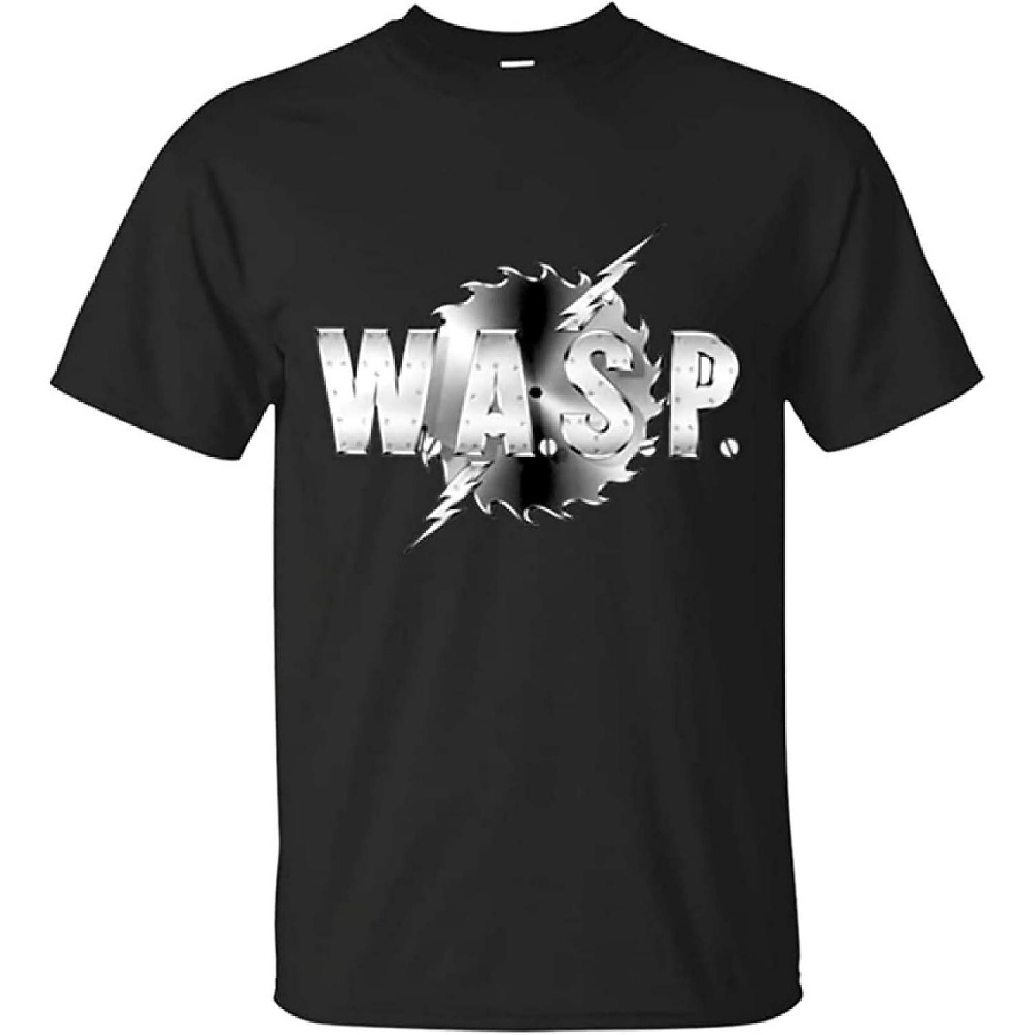 RAT-MAKING Men s Wasp Band Logo Tee Tops Tee Tee Shirt T-Shirts Black S