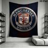 Manchester Crest Wallpaper Threepiece Set 1 Duvet Cover 2 Pillowcase Without Core Duvet Cover And Pillowcase Bedding Set