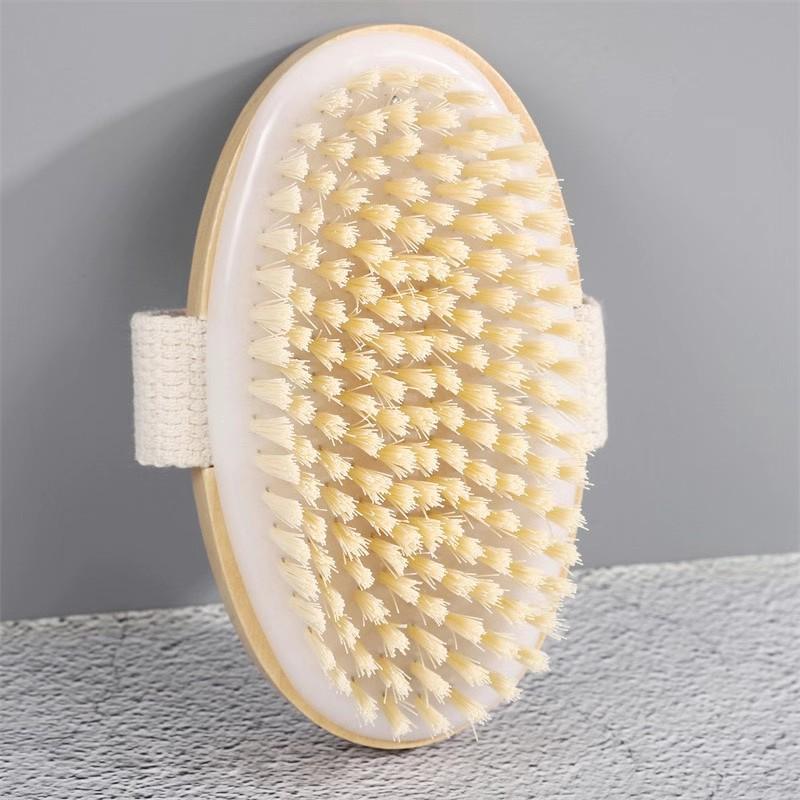 Mujirushi-Style Boar Bristle & Sisal Handheld Exfoliating Bath Brush and Back Scrubber