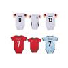 24-25 Baby-Fußballuniform Größe 10 und 9 Real Madrid Argentinien Frankreich Trikot Baby Strampler