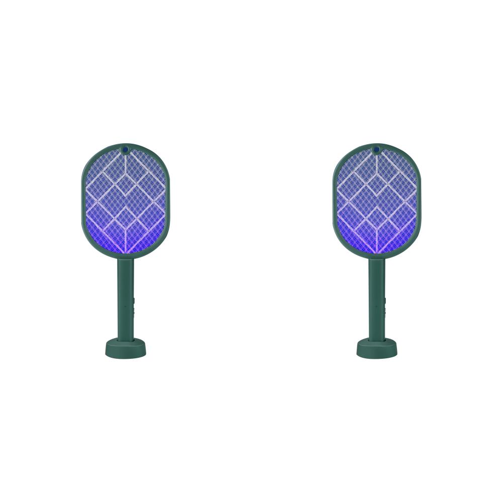 3000V Electric Mosquito Racket Mosquito Killer Lamp 2-in-1 USB Rechargeable Foldable Mosquito Swatter Fly Swatter Repellent Lamp