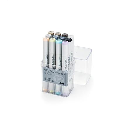 COPIC Sketch Základná sada 12 farieb A Ilustračné fixky, Fixy pre umelcov