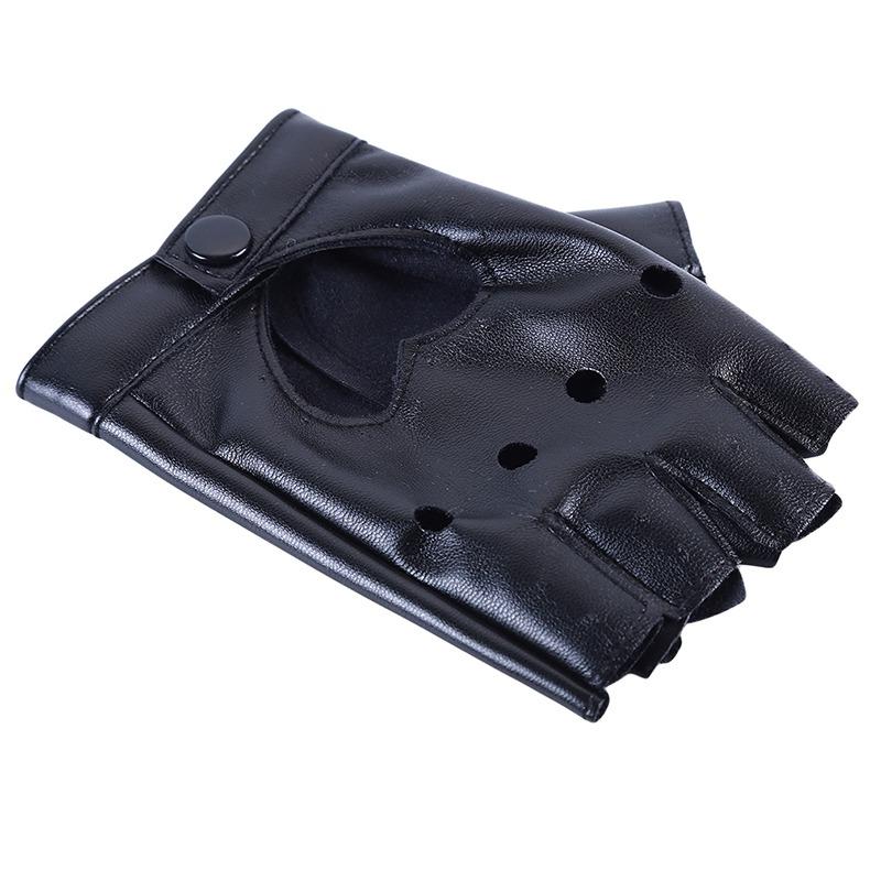 Rękawiczki PU z odkrytymi palcami Cosplay Punk Scena T Klub Nocny Rękawiczka Motocyklowa Miłość Street Dance Pole Dance Rękawiczki Lolita Moda Seksowna Rękawiczka Unisex