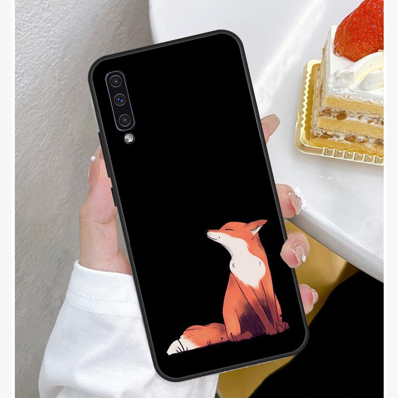 Watercolor Painting The Fox Phone Case For Samsung Galaxy A50 A70 A02S A20S A21S A52S A12 A32 A52 A72 A51 A71 Cover