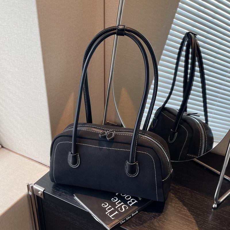 Premium Retro Textur Matte Tasche Damen Neue Trendige Frühling Rote Schulter Achseltasche