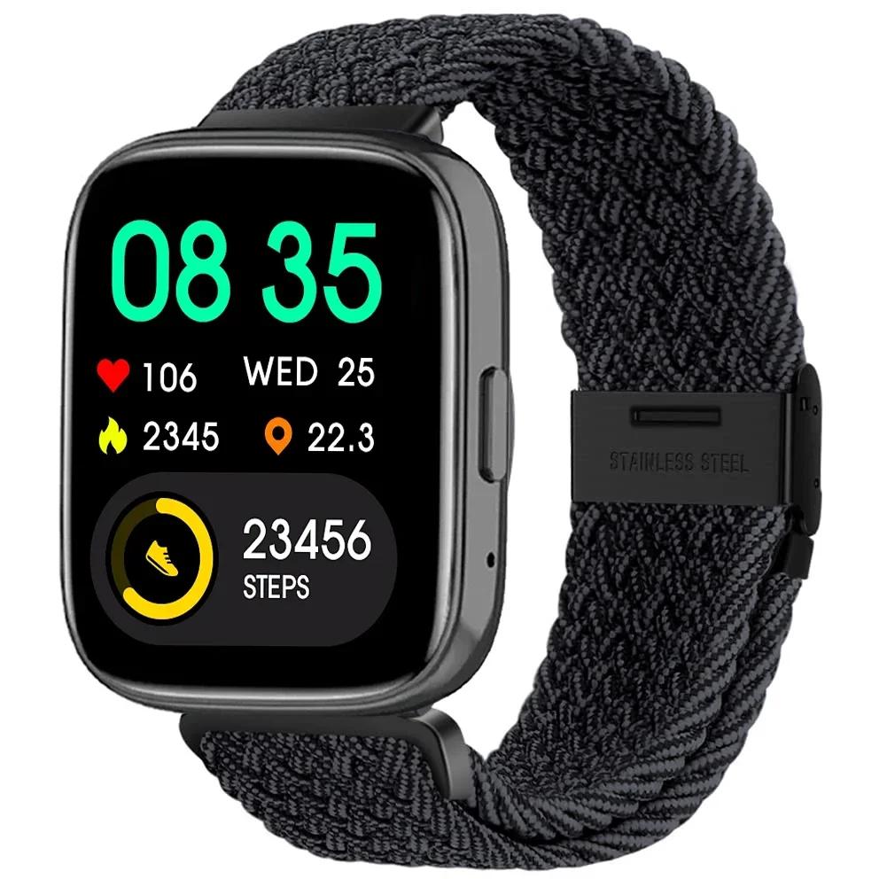 New Nylon Braided Solo Loop Strap for Redmi Watch 5 3 Lite Band for Xiaomi Watch 5 3 Active Wristband Elastic Weave Bracelet
