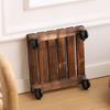 Carrello per Piante Robusto con Ruote Supporto Quadrato per Piante Supporto Rotante su Supporto per Piante da Interno Esterno Base Carrello