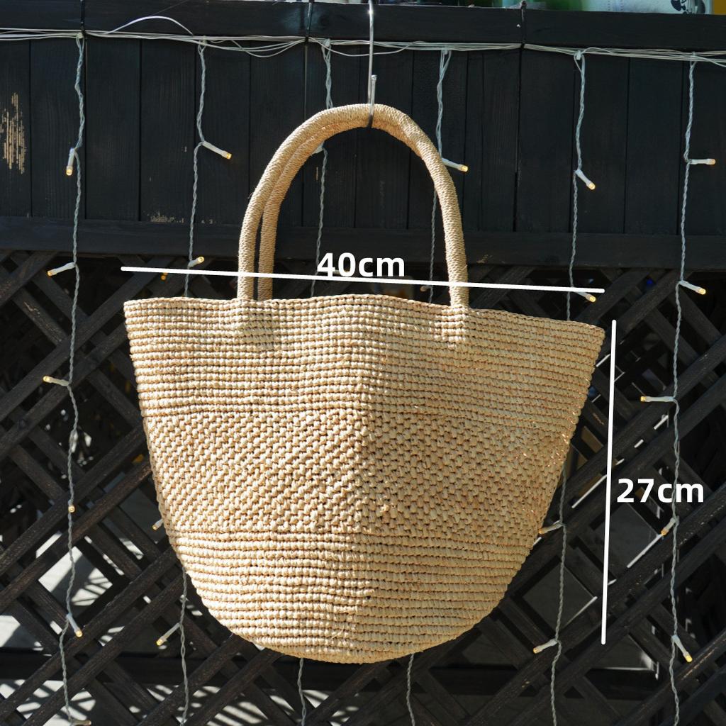 NEW Lafite Grass Crochet Hand Woven Bag Vacation Beach Women's Shoulder Bag Summer Grass New Large Capacity Women's Bags