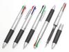 Rubber Ballpoint Euro-Style 4-Color Pen, Silver, 20-Pack, T22-VALB102-20
