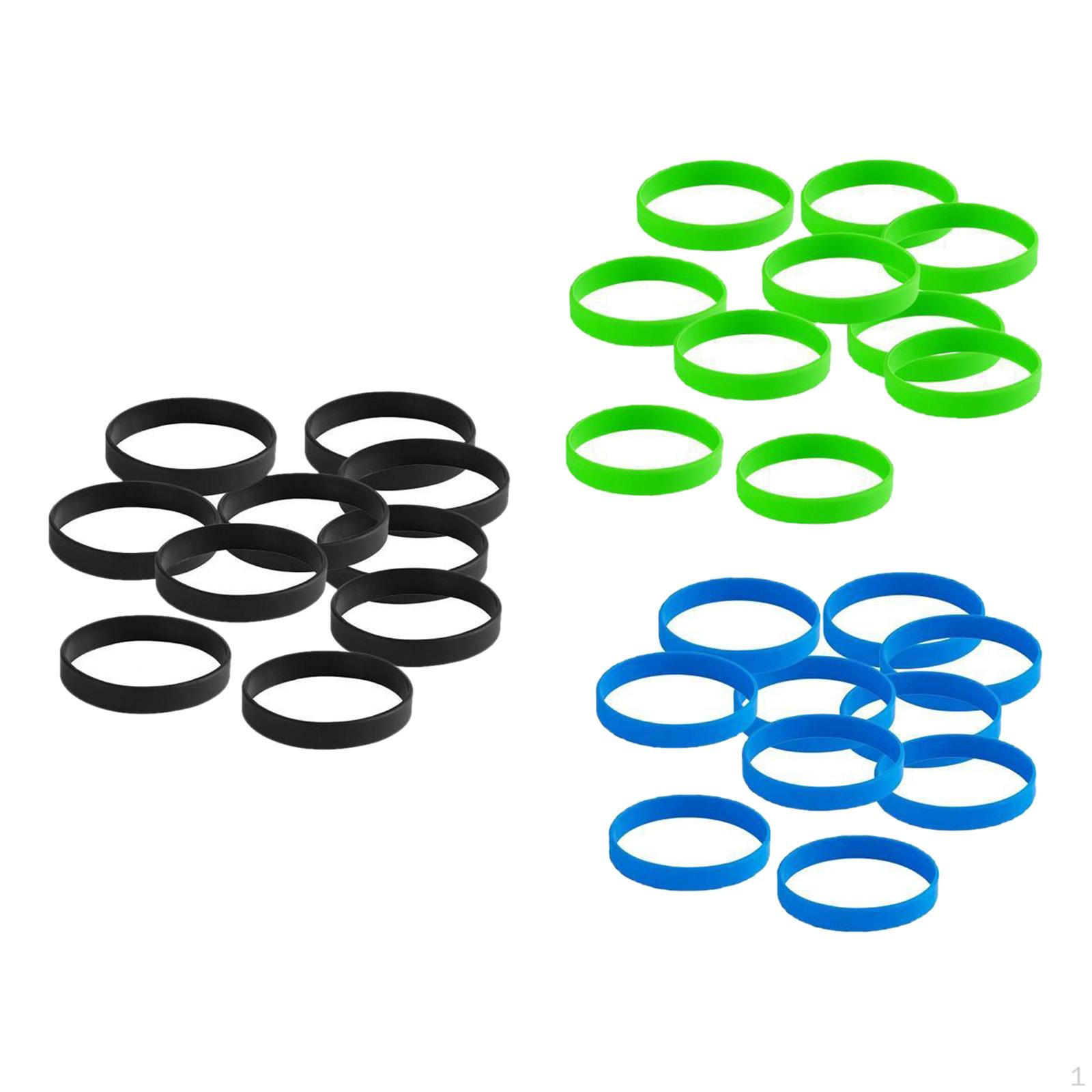 

Blank Silicone Wristbands Fashion Rubber Bracelet Blue Black Green